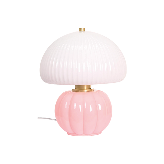 Lampe Madeleine rose D22 H25cm