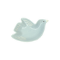 Coupelle cuicui oiseau bleu givré pm L16,2 P11 H3cm