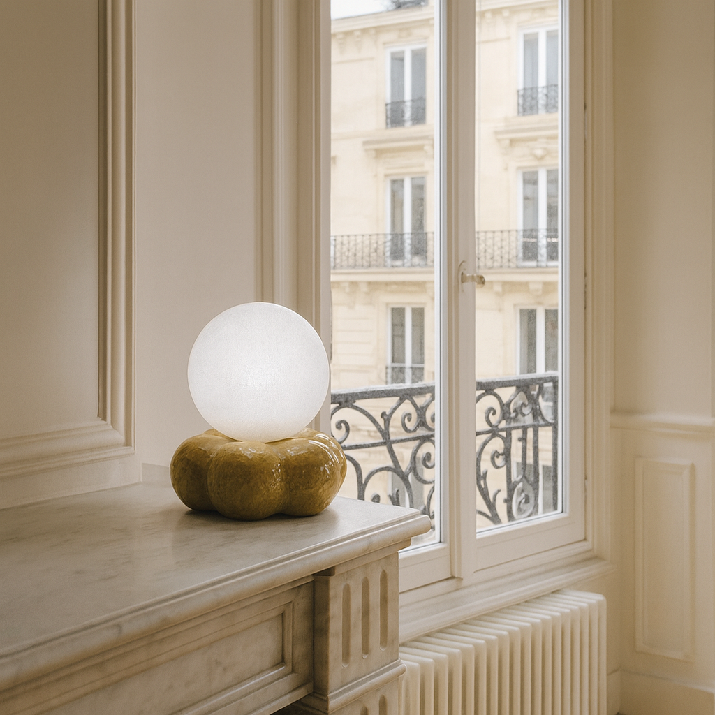 Lampe Zéphir pm vert brillant D15 H16cm