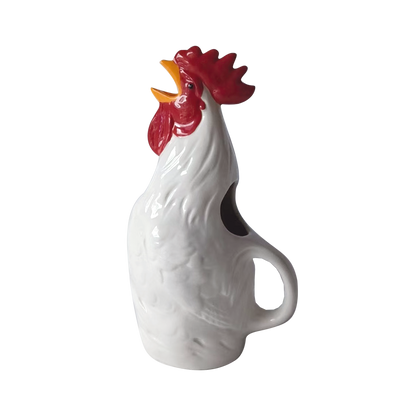 Pichet ceramic coq L13,9 P10,9 H24,2cm