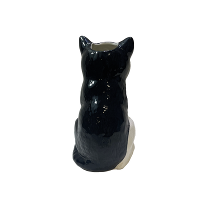 Vase ceramic chat L12,8 P10,5 H19,6cm