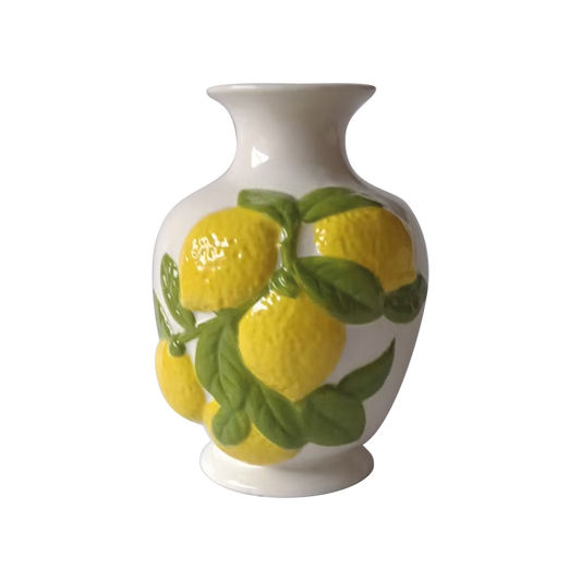 Vase ceramic haut citron D15,4 H20,7cm