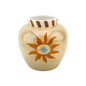 Vase soleil beige L15,2 P14,8 H14,6cm