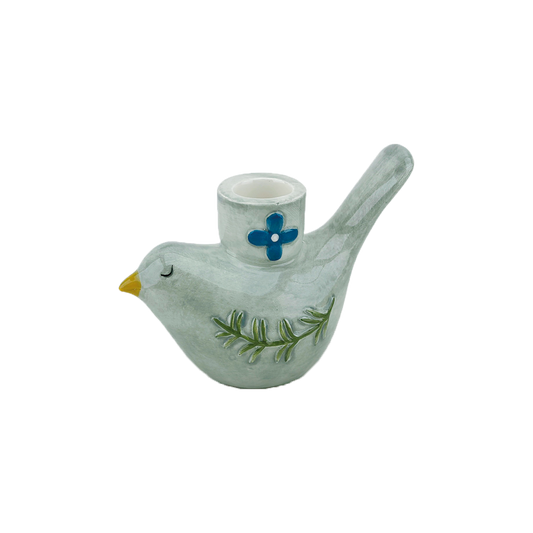 Bougeoir oiseau pm L12 P6 H9cm