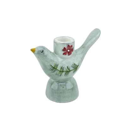 Bougeoir oiseau mm L12 P5 H11cm