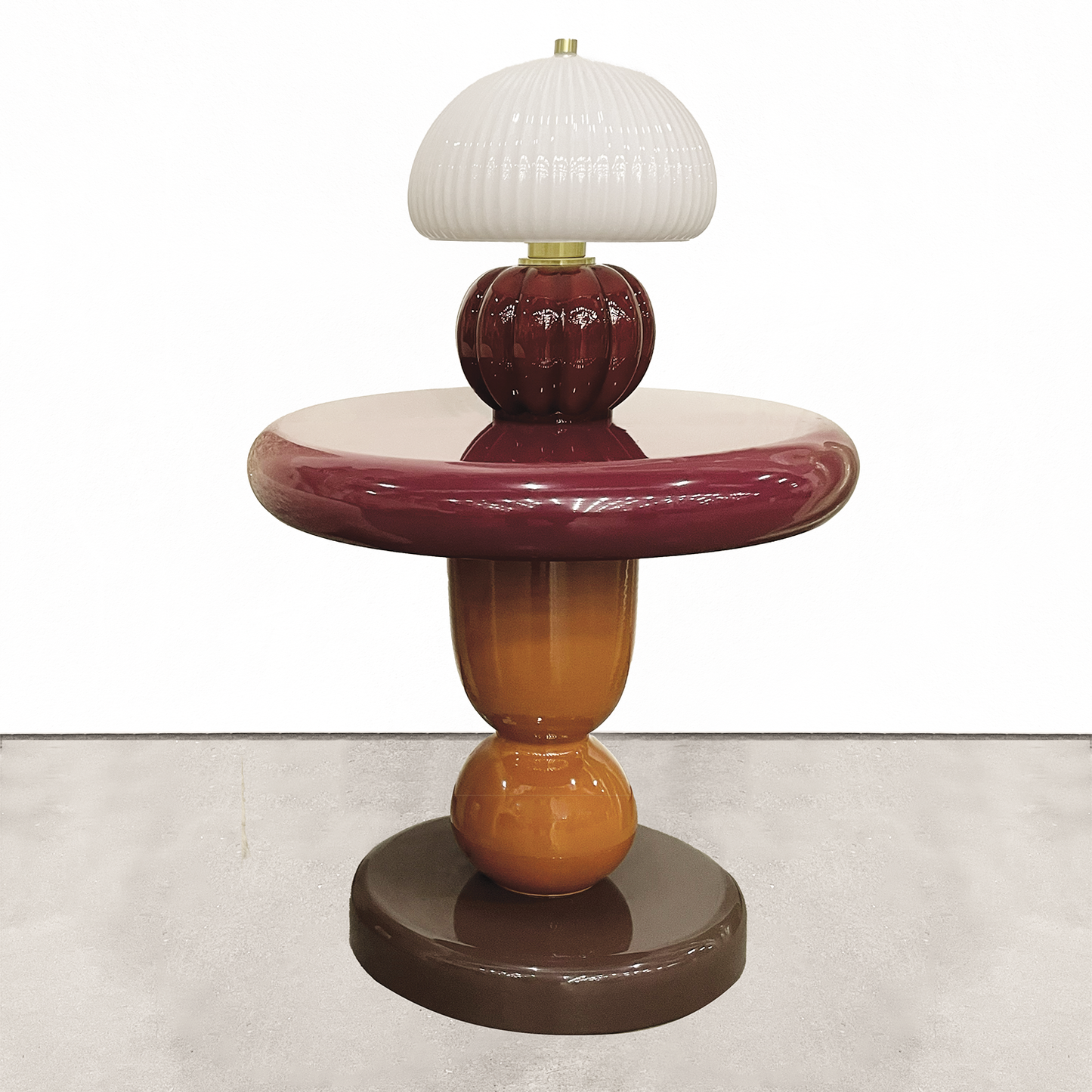 Bout de canapé Milo orange D45 H44,5cm