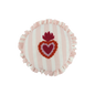 Coussin trattoria cœur rose D42cm