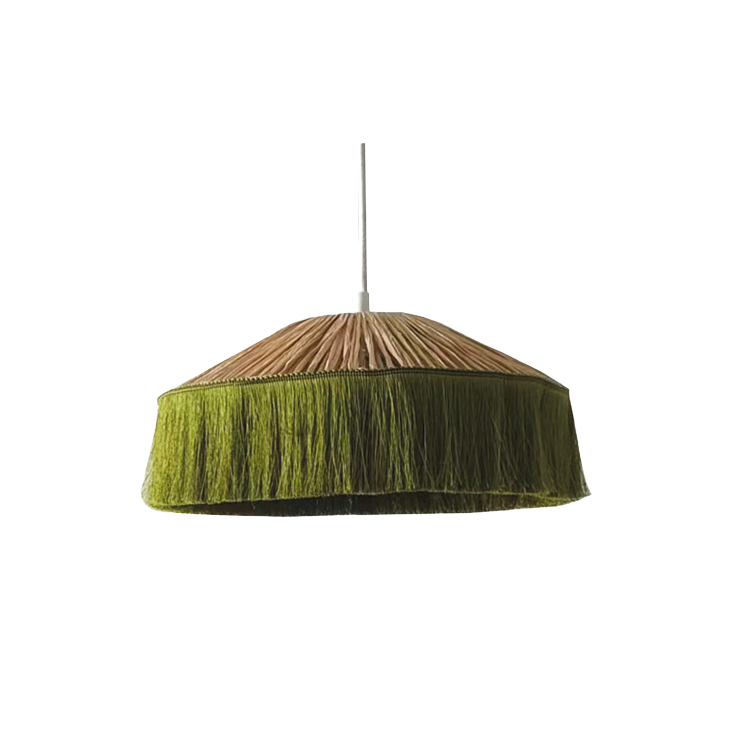 Abat-jour pour suspension mistinguette pm kaki D30 H14cm