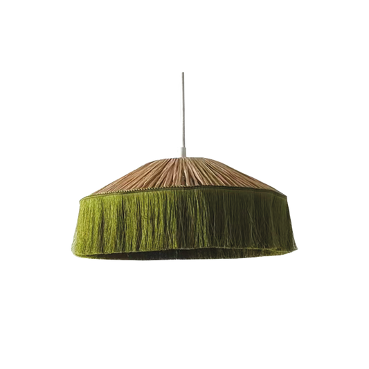 Abat-jour pour suspension mistinguette pm kaki D30 H14cm
