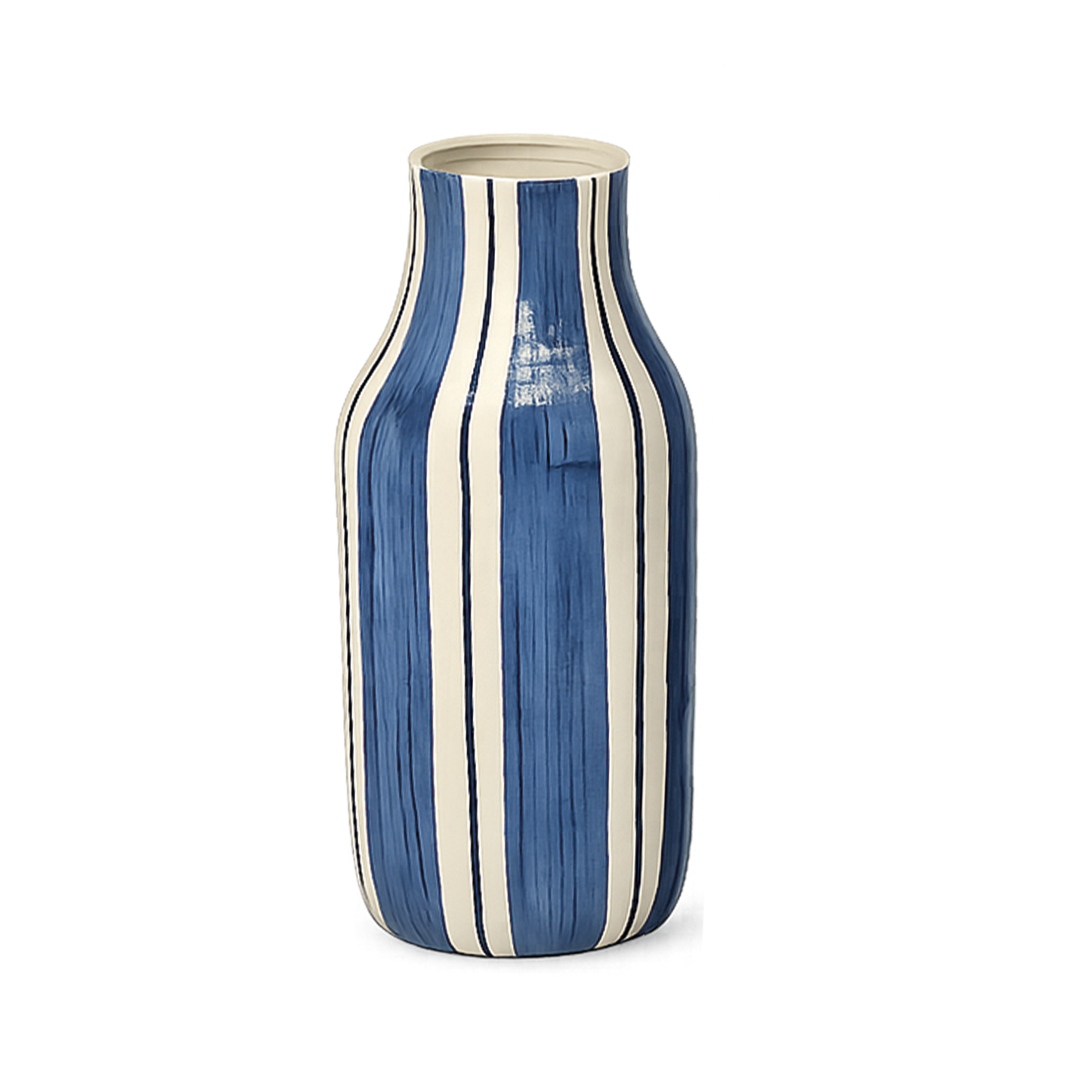 Vase giulia gm rayé bleu foncé D10,5 H25,5cm