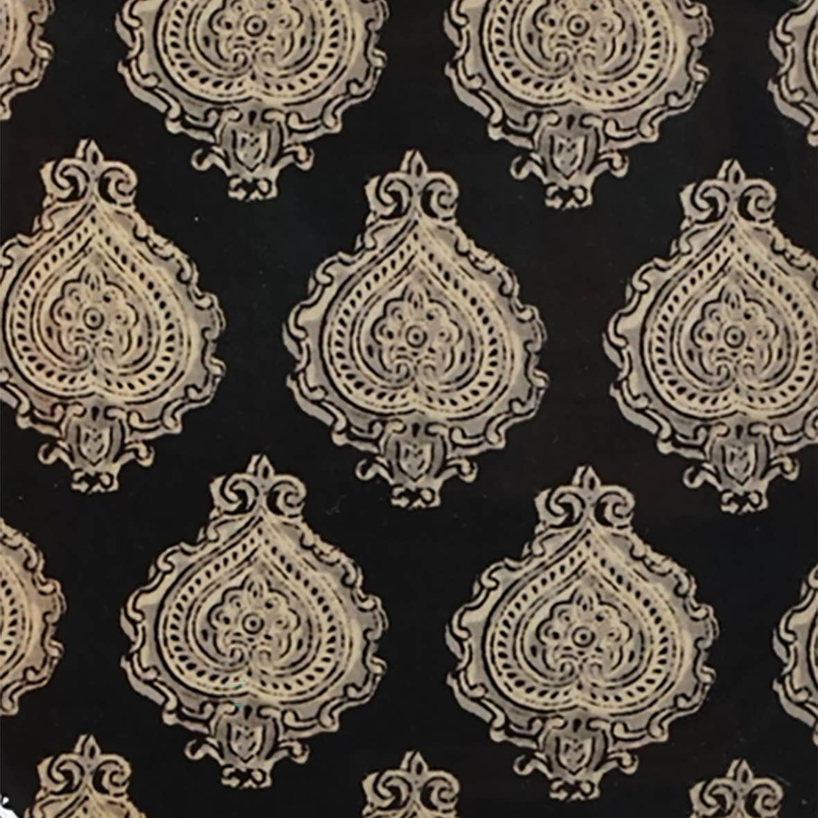 Petit plateau rond métal émaillé Arles noir, bord doré