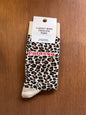 Chaussette Petasse léopard blanc