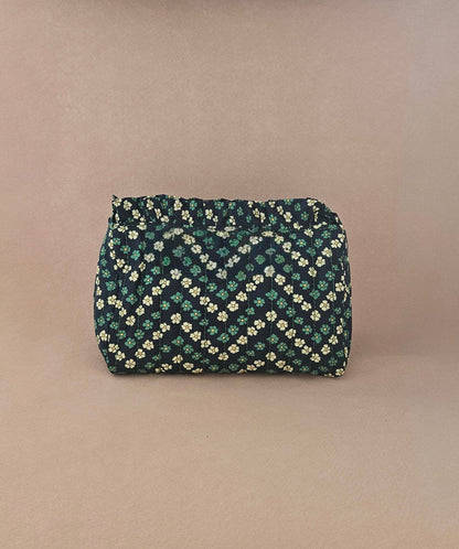 Trousse maquillage froufrou 100 % coton  : Vv orange