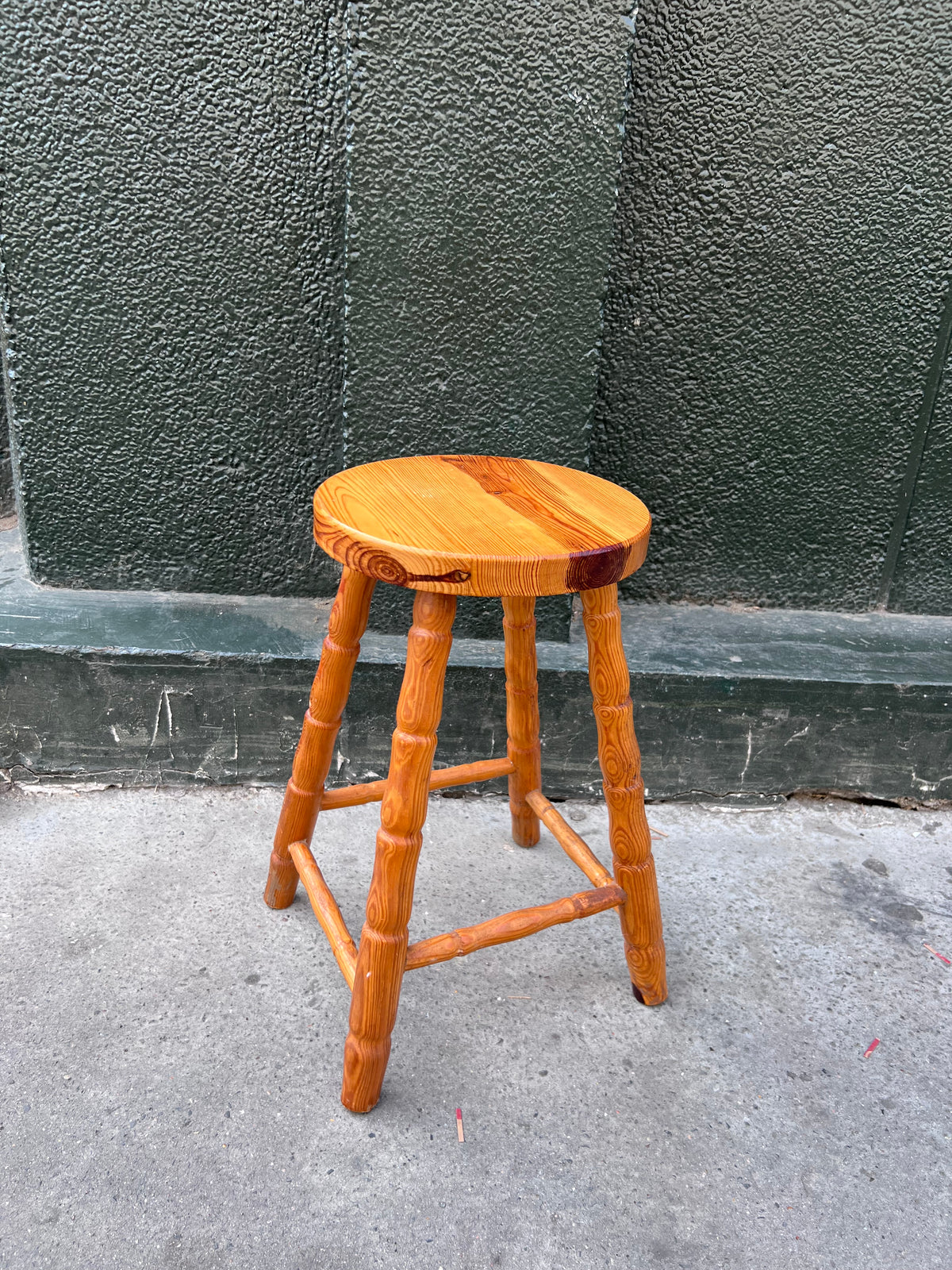 Tabouret vintage bois