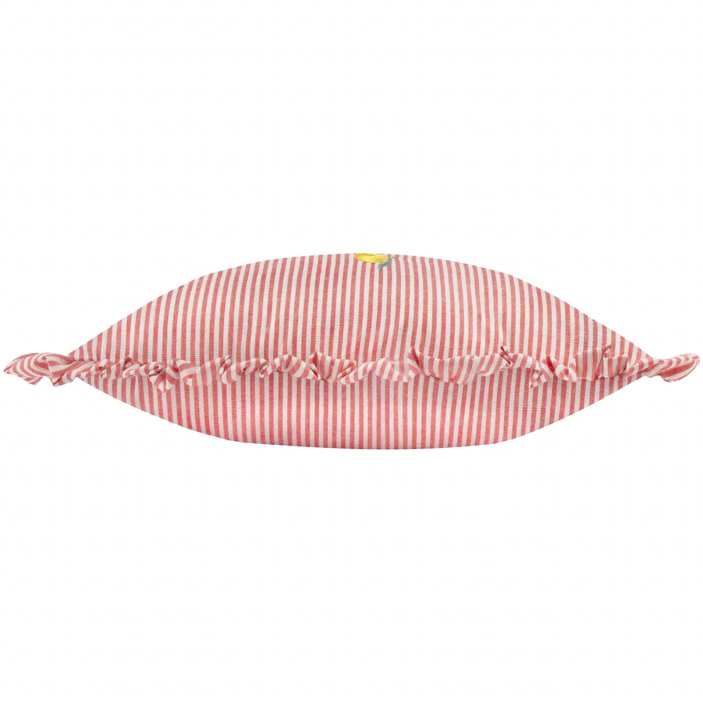 Coussin à volants brodé Les Fruites Citrons