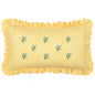 Coussin à Volants Vichy Jaune Les Petite Fleurs: Jaune / Garni en polyester / 30 x 50 cm