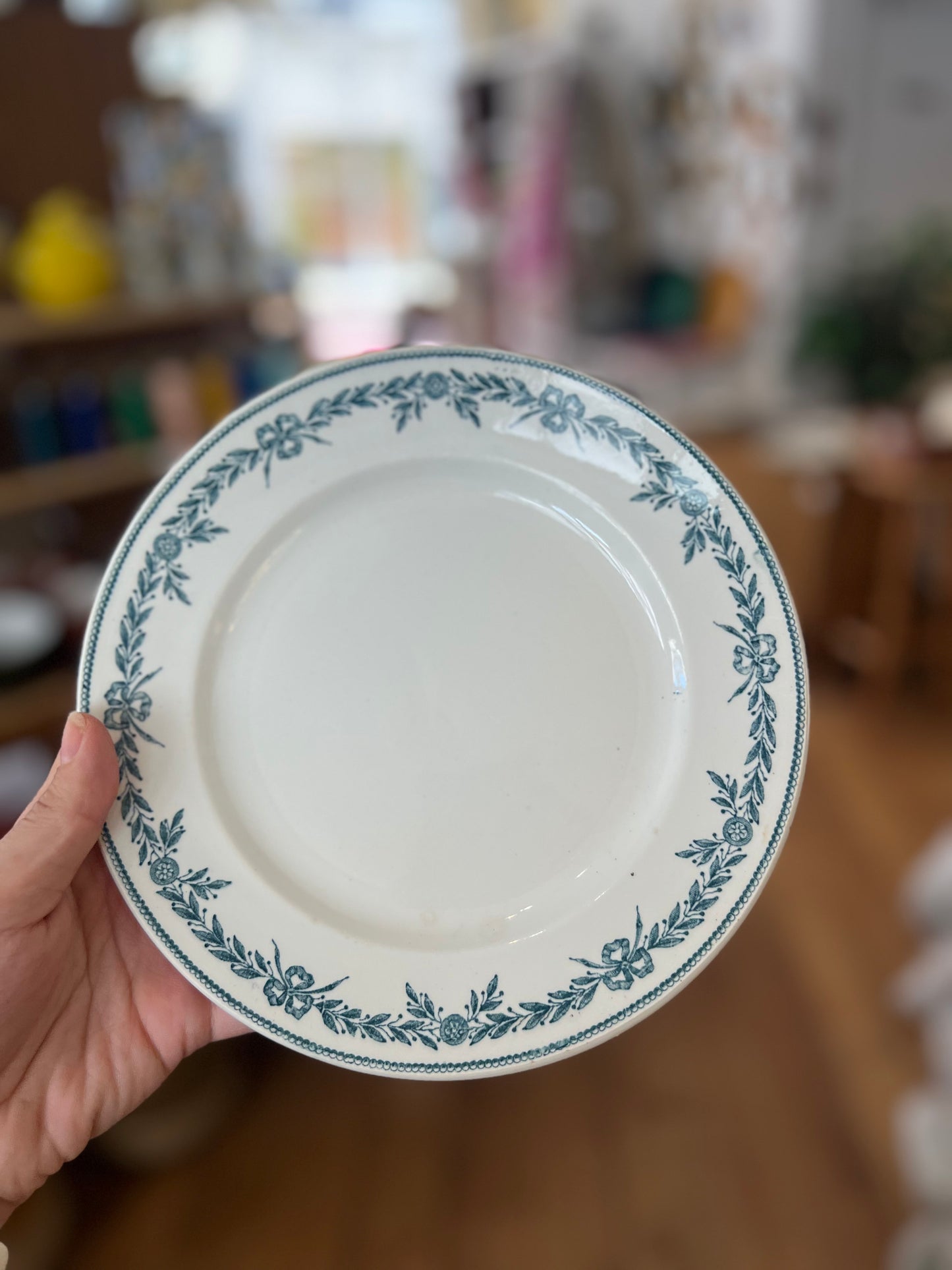 Assiettes vintage dessert terre de fer