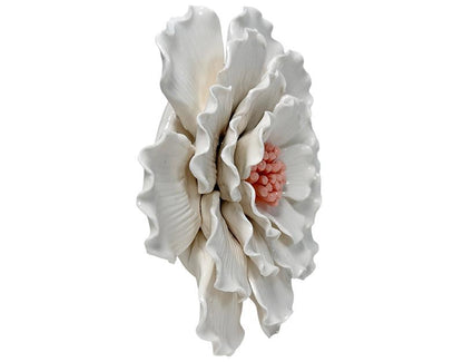 DÉCO MURALE FLEUR CÉRAMIQUE 20.5CM