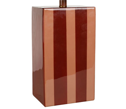 LAMPE ARTY FUN BORDEAUX+ROSE 32X15.5XH40CM