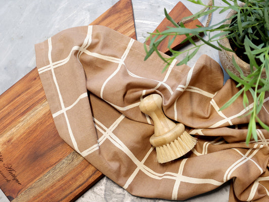 Torchon de cuisine à carreaux