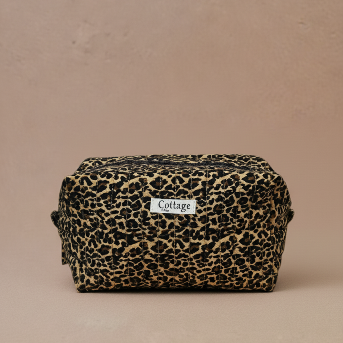 Trousse  de toilette XL 100 % coton  : Tulipe rose