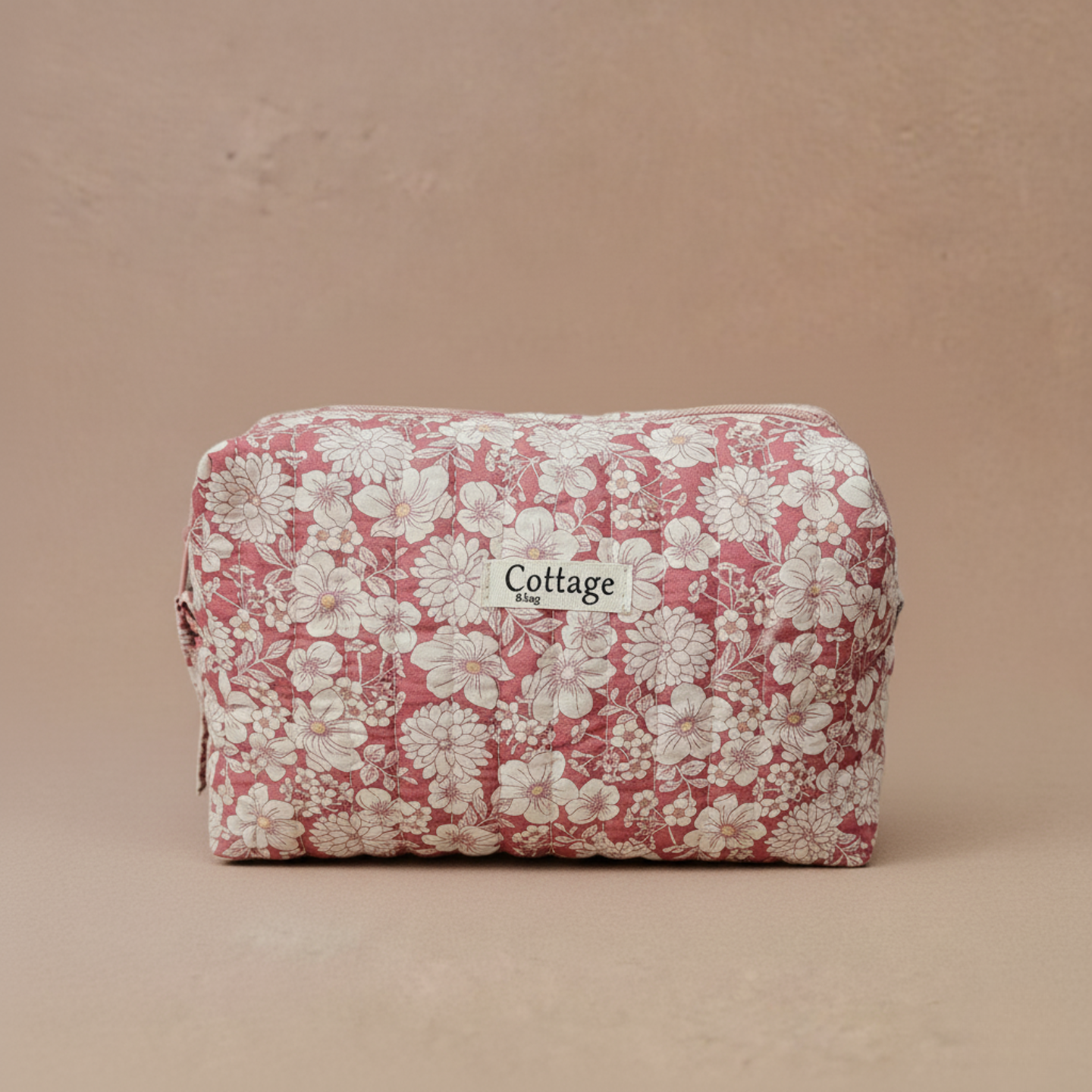 Trousse  de toilette XL 100 % coton  : Champetre bleu