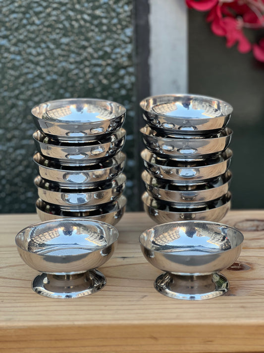 Coupelles inox vintage