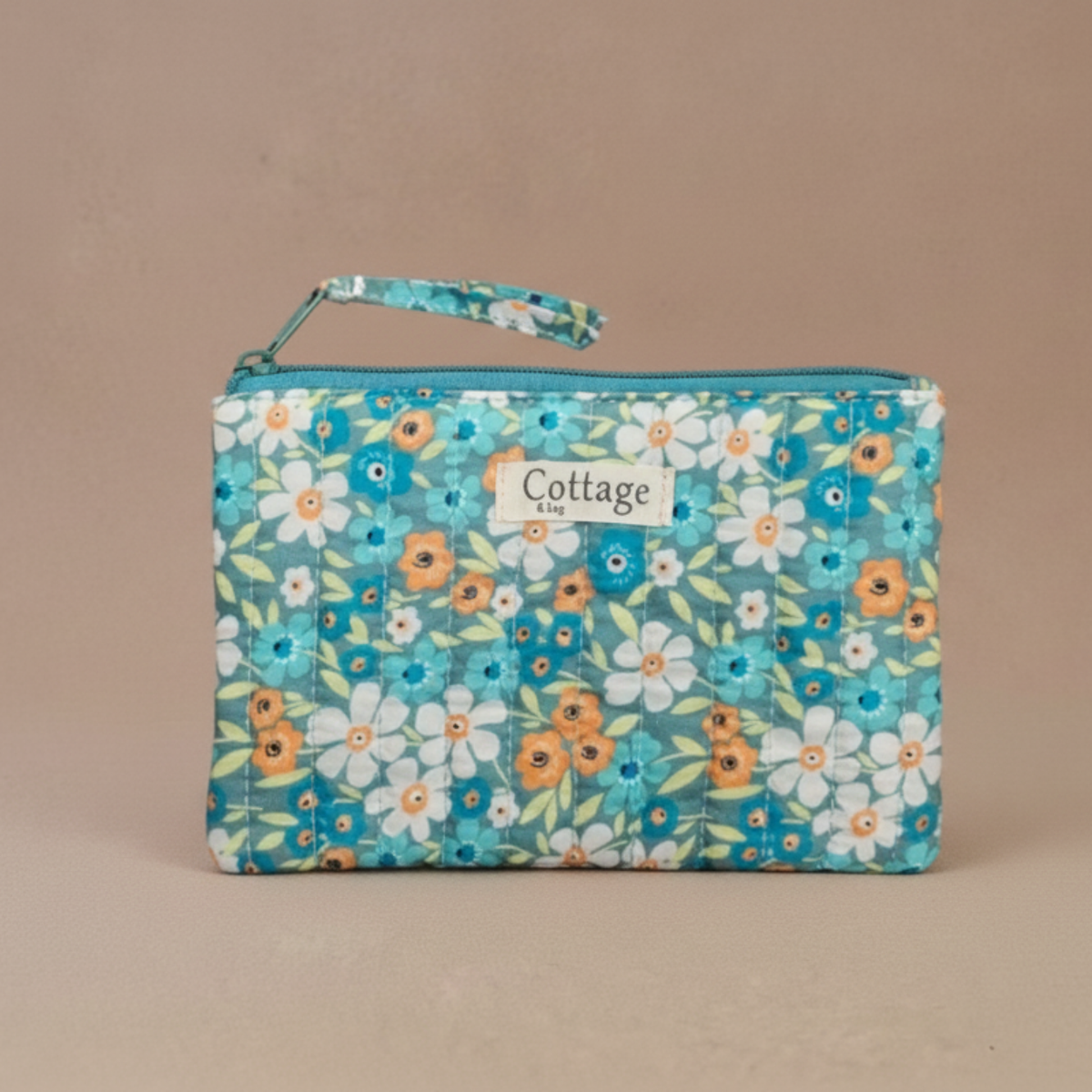 Pochette plate  100 % coton  : Vv moutarde