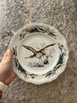 Assiettes plates vintage Sologne - Courlis