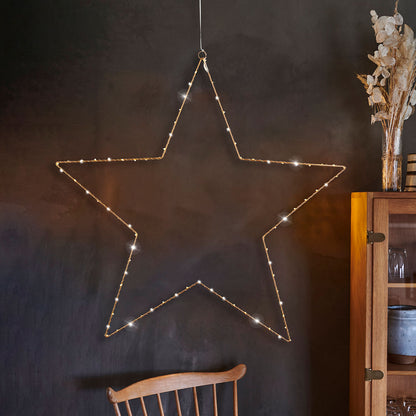 Étoile lumineuse Liva 70 cm, 80 LED