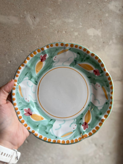 Assiettes italiennes peintes main - dessert