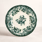 Assiette plate 26cm en porcelaine verte FAUSTINE