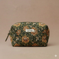 Trousse de toilette tissu jacquard XL: Vert