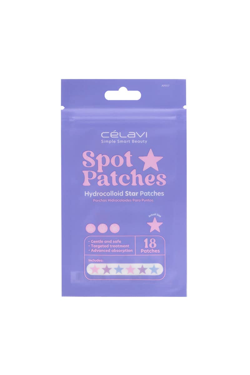 Celavi AP017 Patchs hydrocolloïdes anti-acné en forme d'étoiles