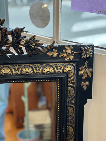 Miroir style Napoléon avec fronton- 84xH124cm