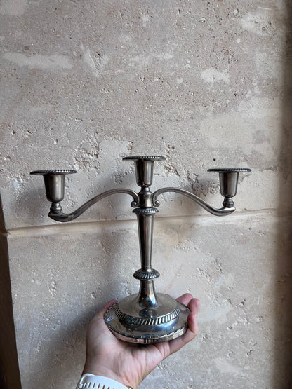 Chandelier vintage inox