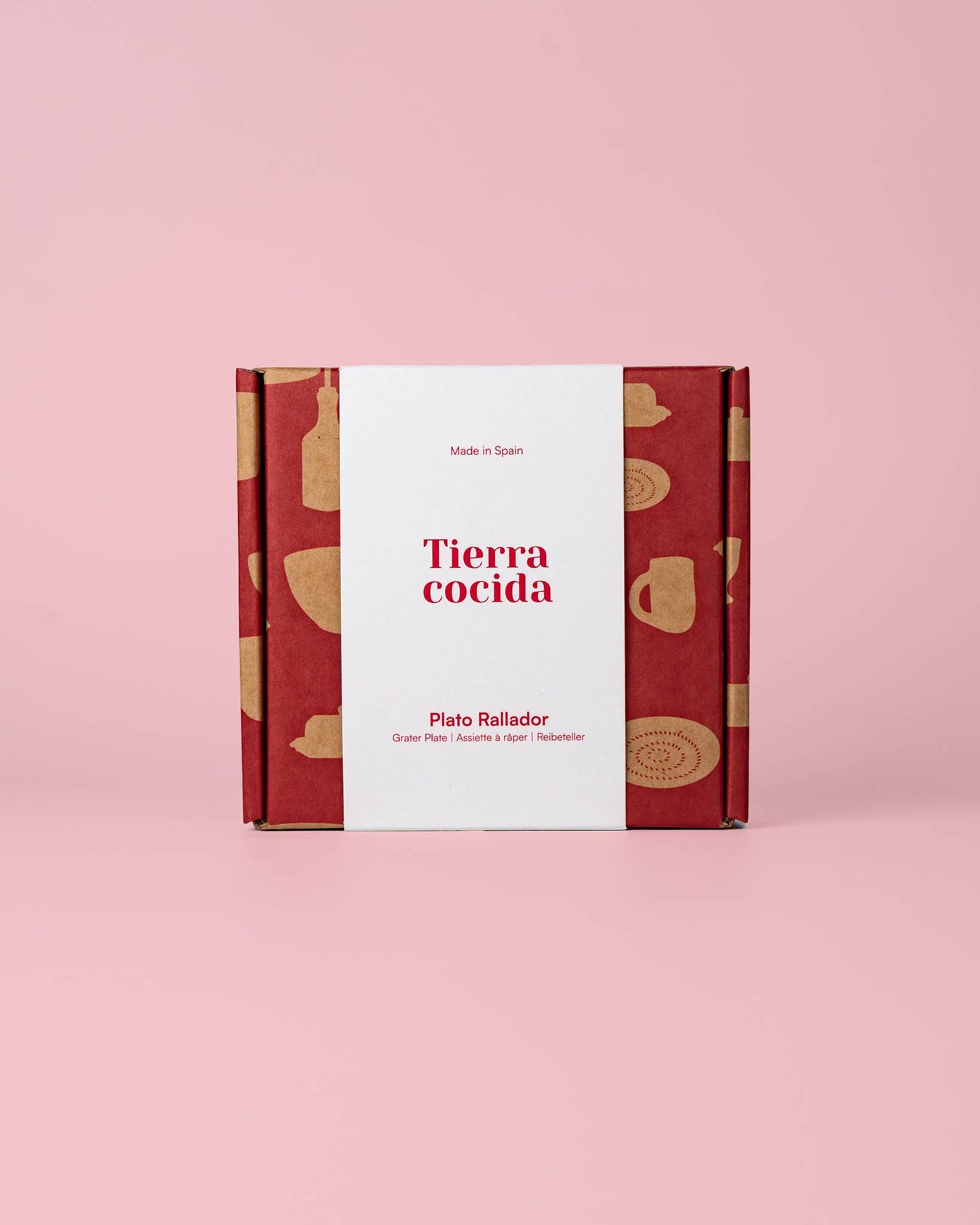 Assiette râpe à ail en céramique - Petite bleue et blanche - Pomodoro: CON PACKAGING