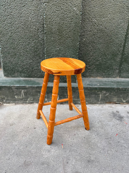 Tabouret vintage bois