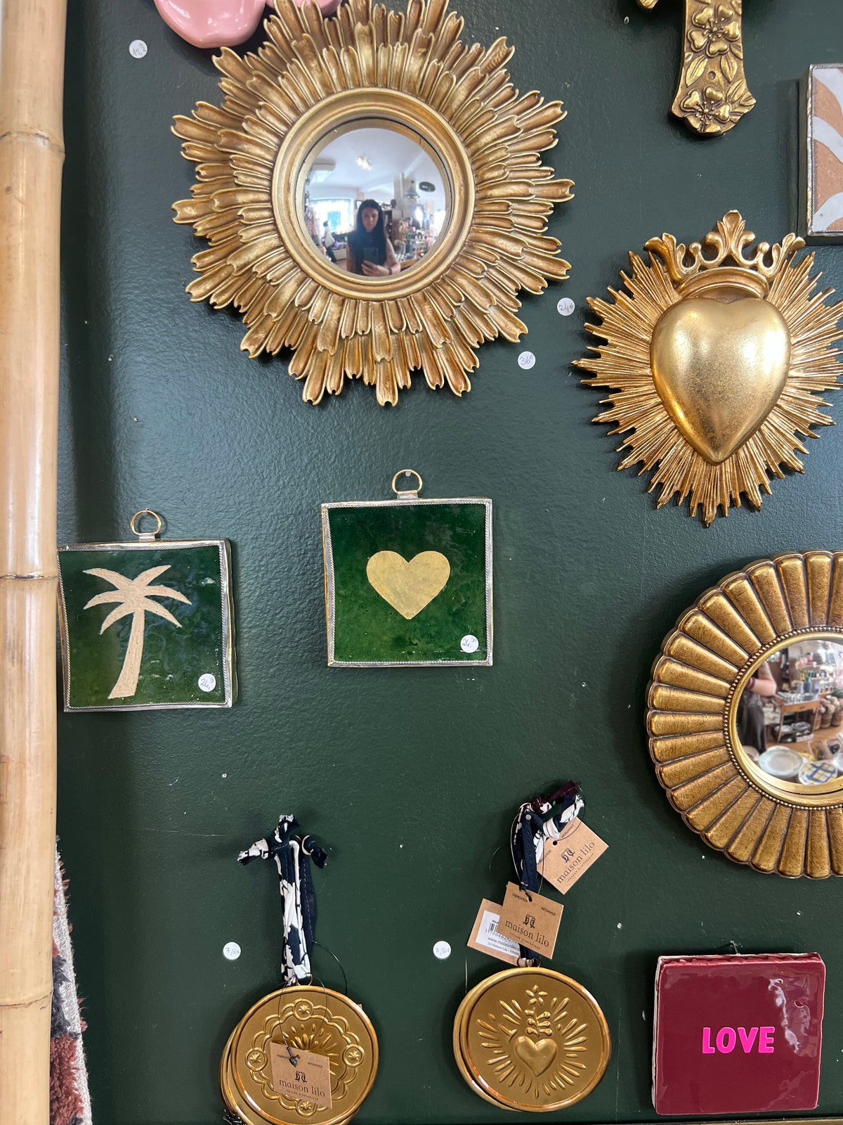 Carreau de zellige - cœur vert - Maroc