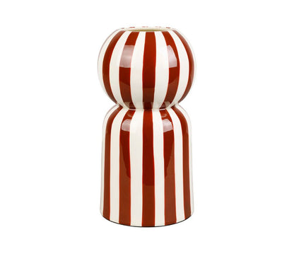 VASE ARTY FUN BRUN D10XH19.5CM