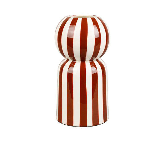 VASE ARTY FUN BRUN D10XH19.5CM