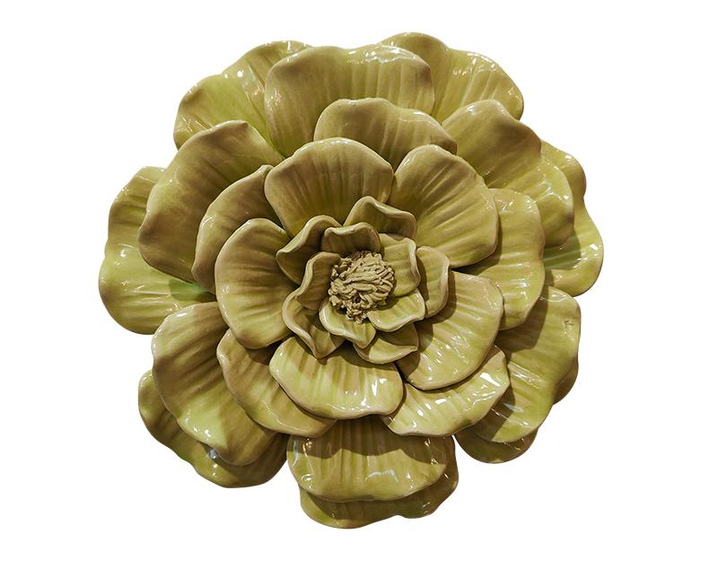 DÉCO MURALE FLEUR CÉRAMIQUE 17,5cm