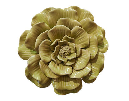 DÉCO MURALE FLEUR CÉRAMIQUE 17,5cm