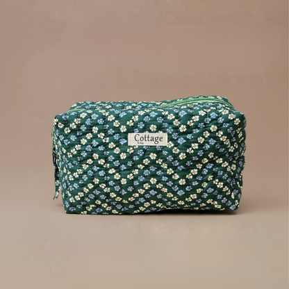 Trousse  de toilette XL 100 % coton  : Tulipe jaune