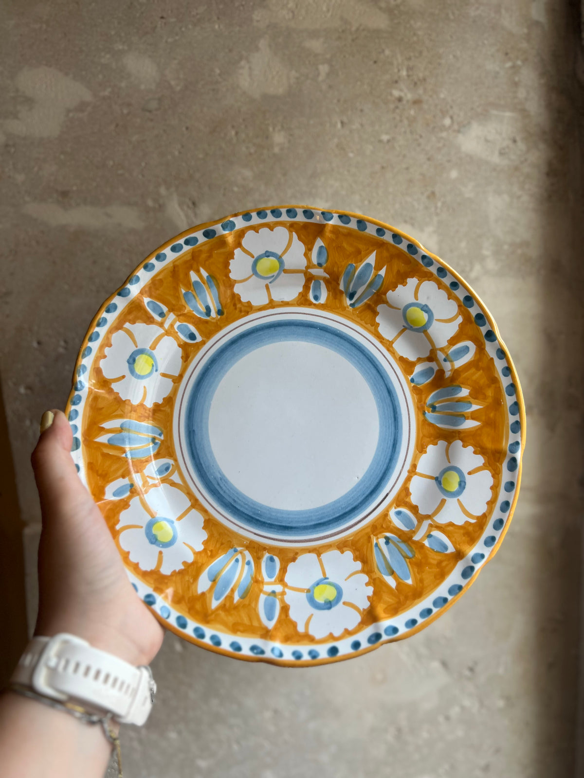 Assiettes italiennes peintes main