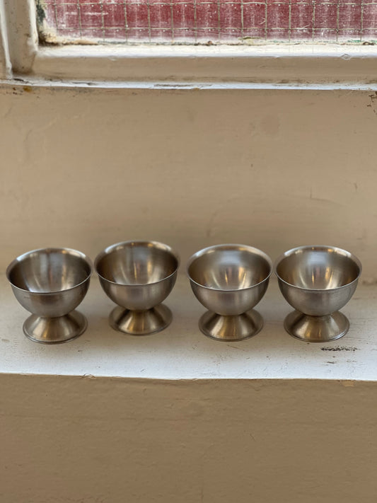 Coquetier vintage en inox
