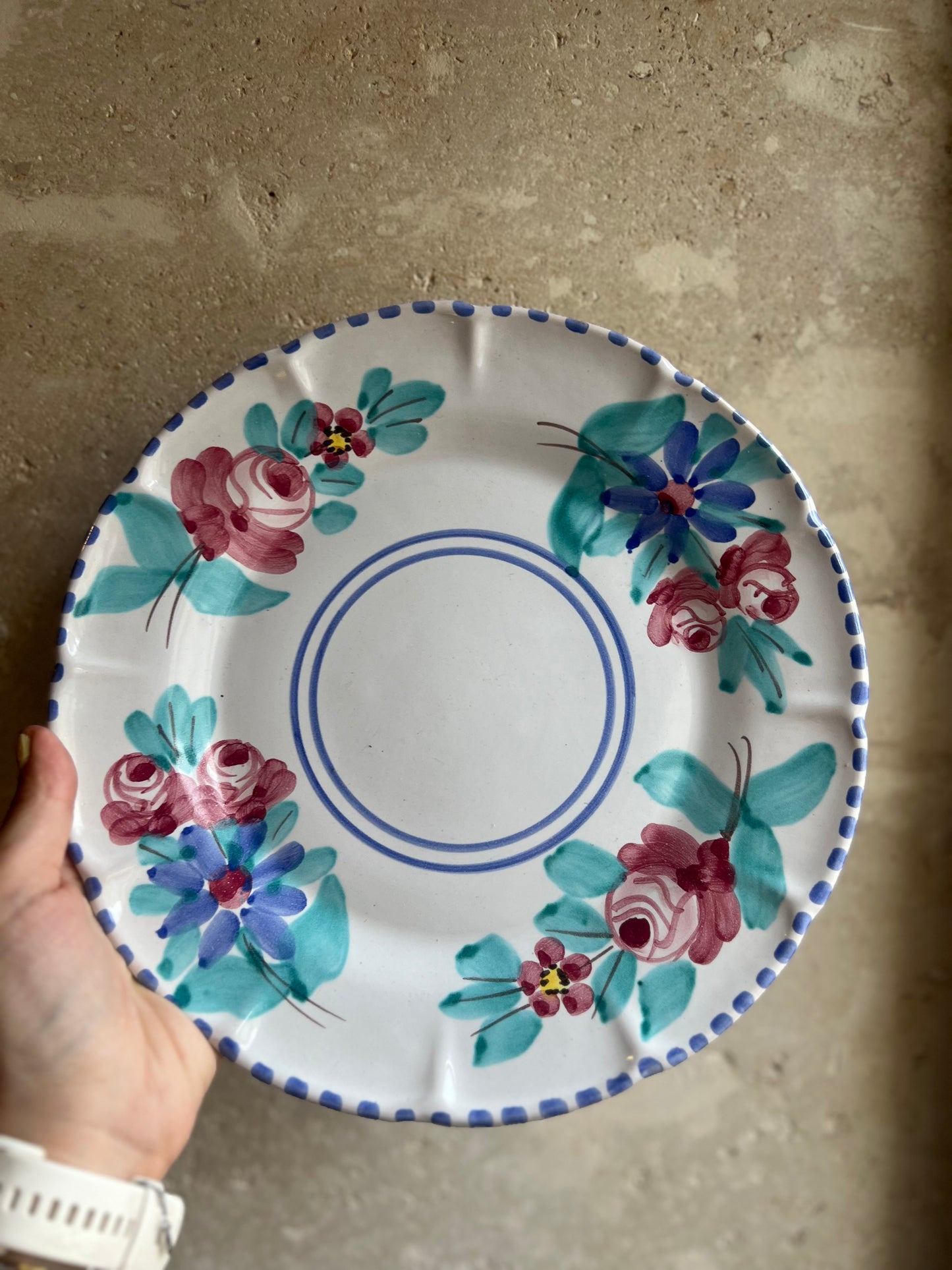 Assiettes italiennes peintes main