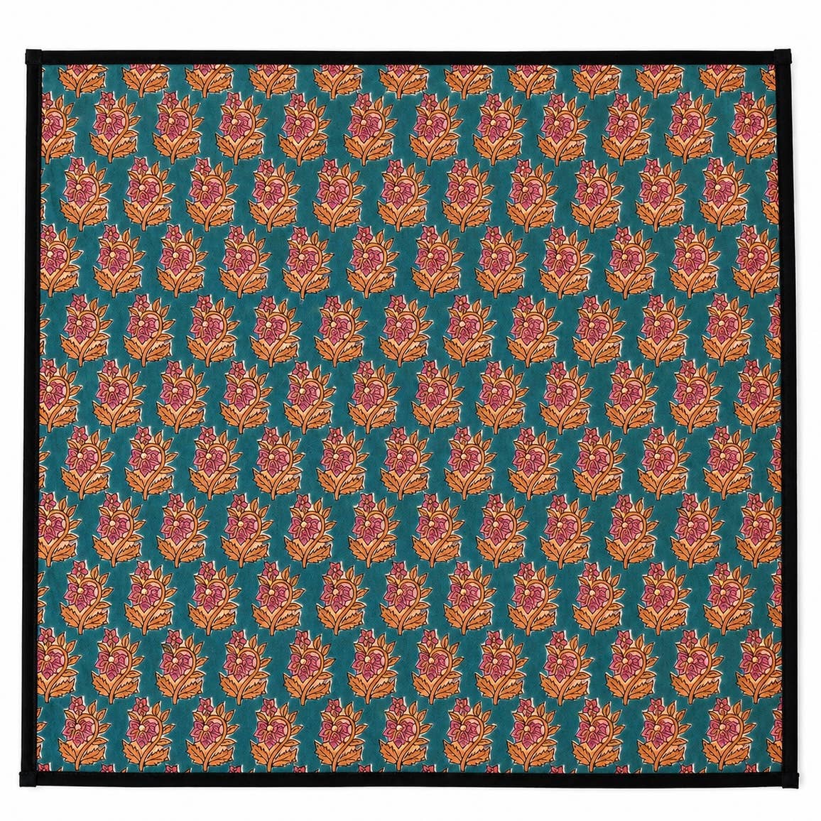 Lot de 4 Serviettes de tables en coton Block Print: Arabesque GM