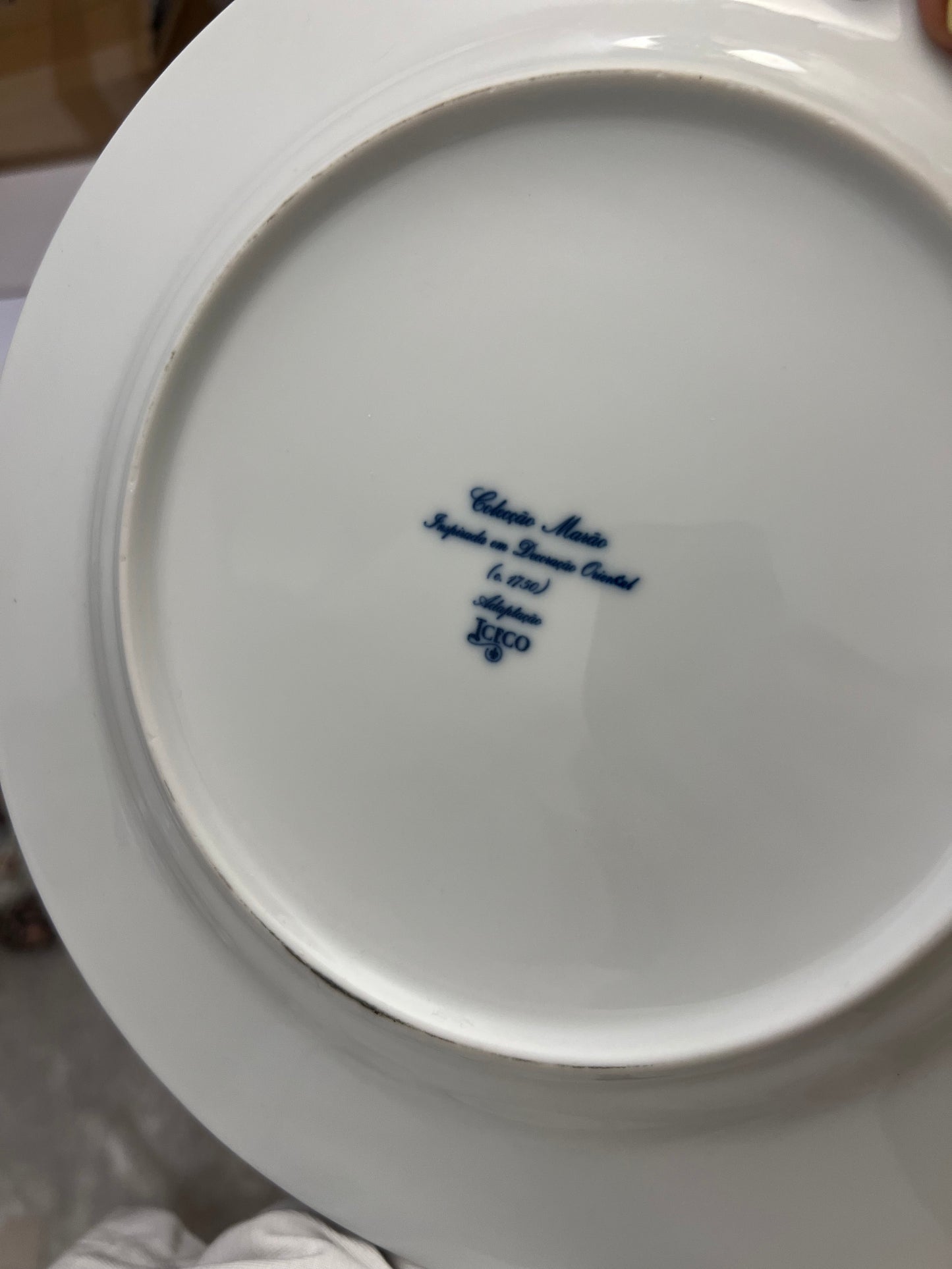 Assiettes plates vintage porcelaine