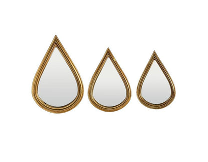 Lot de 3 miroirs goutte